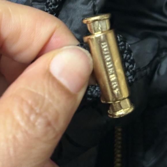 Burberry Brit Black and Gold Quilted Jacket with Hood - Picture 5 of 17